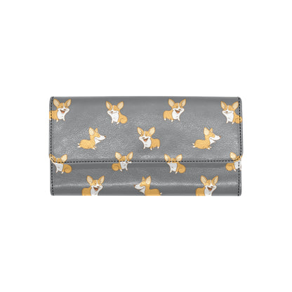Pembroke Welsh Corgis Pattern Print Design A02 Women's Trifold Wallet