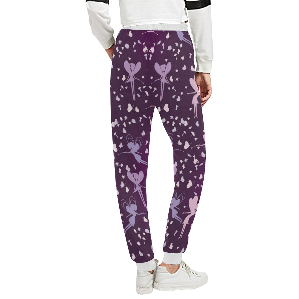 Fairy Pink Print Pattern Unisex Sweatpants