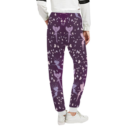 Fairy Pink Print Pattern Unisex Sweatpants