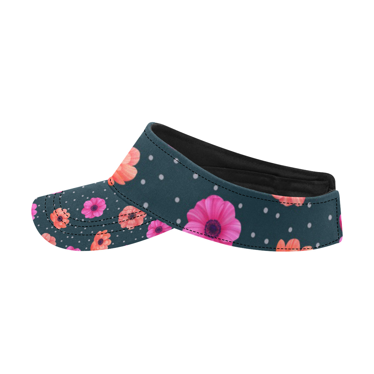 Anemone Pattern Print Design AM08 Unisex Sun Visor