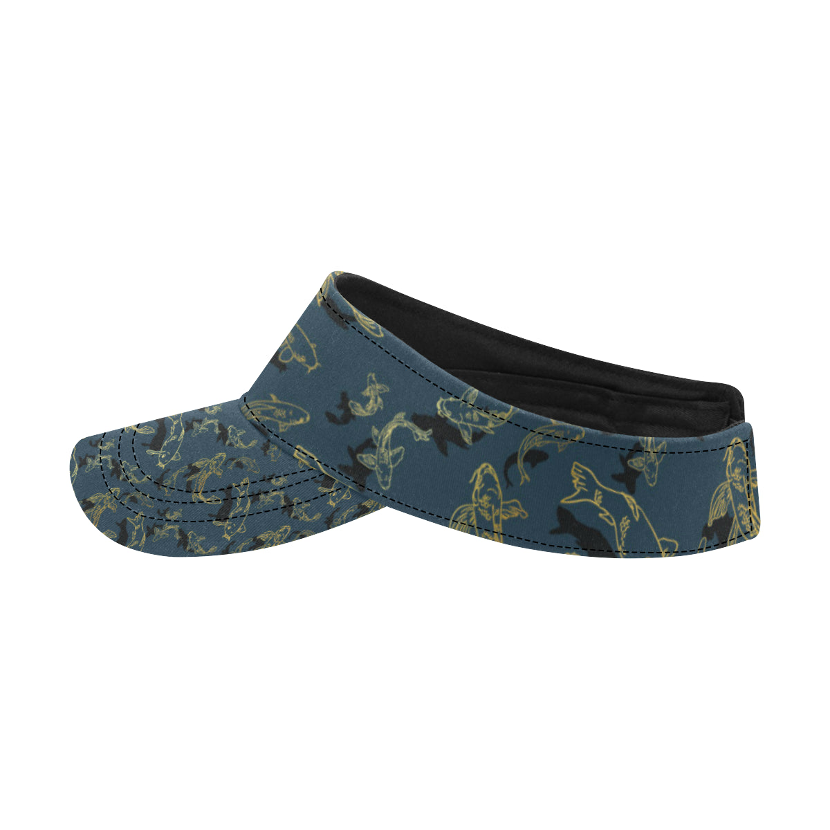 Koi Carp Gold Design Themed Print Unisex Sun Visor