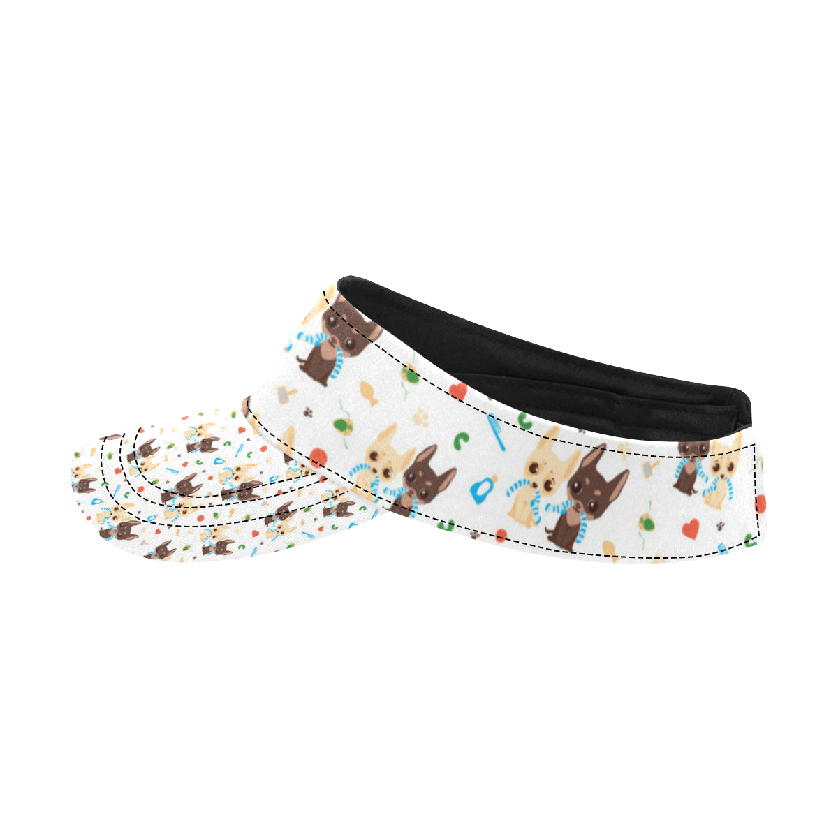 Chihuahua Pattern Print Design 06 Unisex Sun Visor