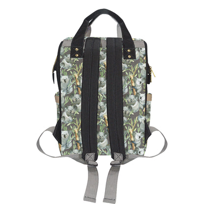 Koala Pattern Design Print Diaper Bag Backpack