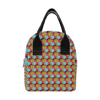African Fashion Print Pattern Insulated Lunch Bag