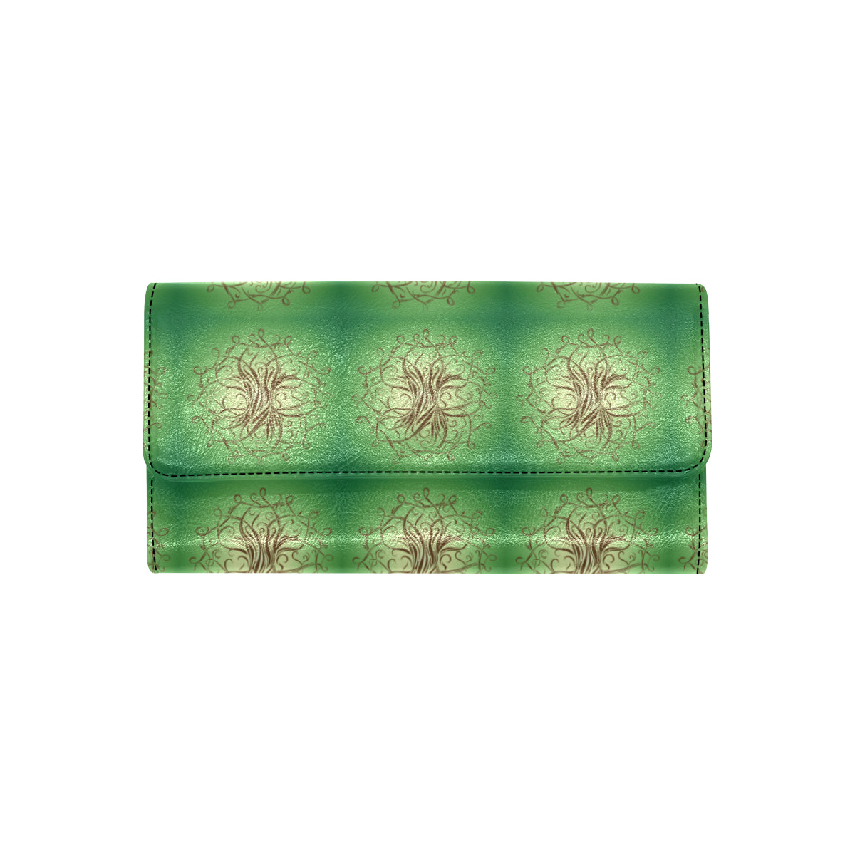 Celtic Pattern Print Design 05 Women's Trifold Wallet