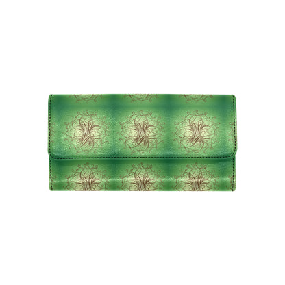 Celtic Pattern Print Design 05 Women's Trifold Wallet