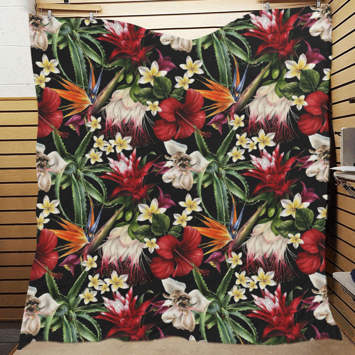Summer Floral Pattern Print Design SF03 Premium Quilt