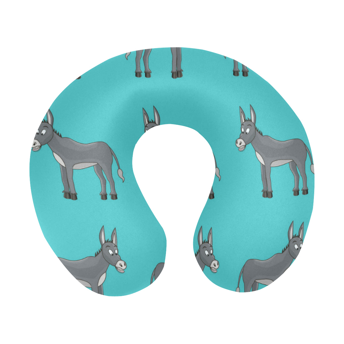 Donkey Pattern Print Design 01 U-Shaped Travel Neck Pillow