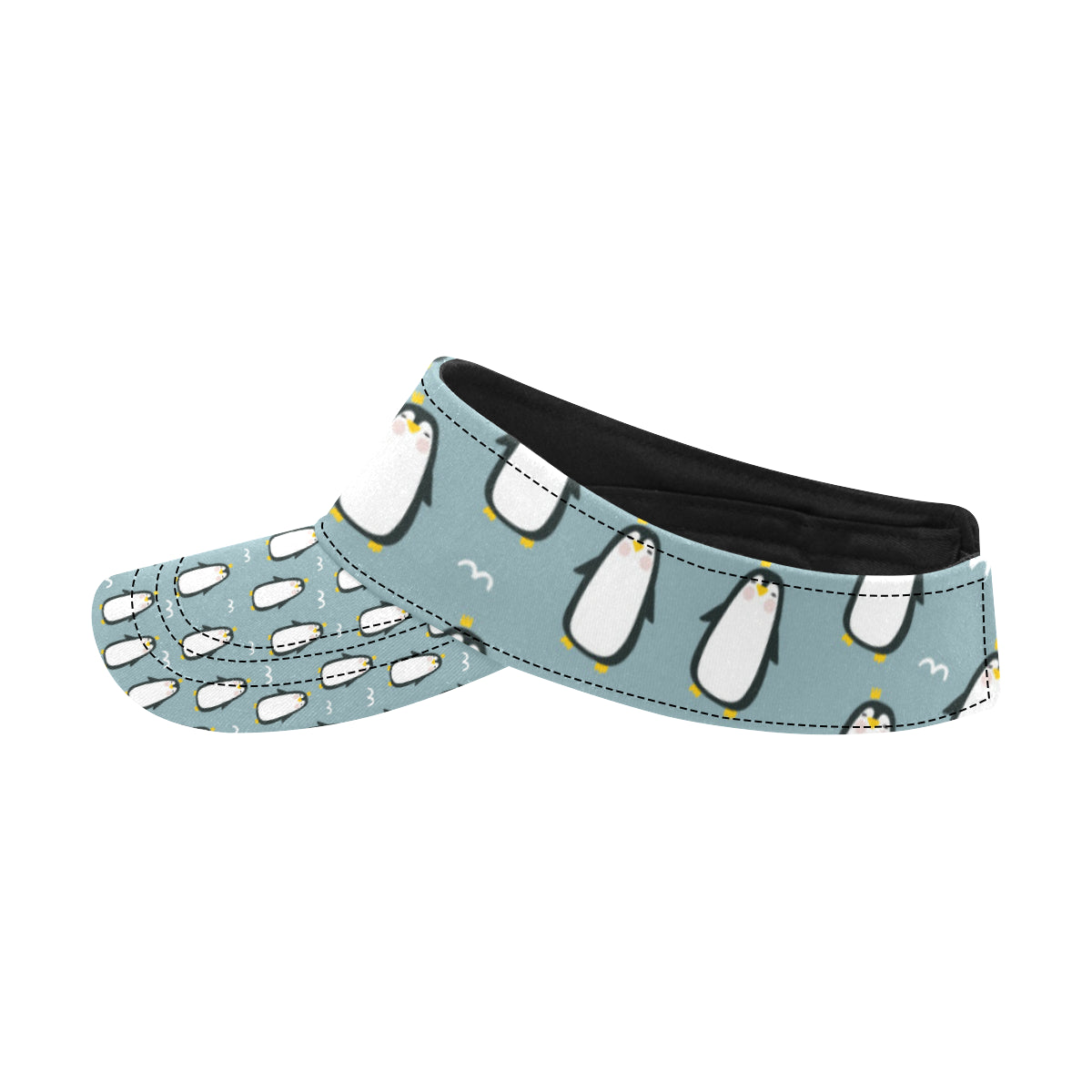 Penguin Pattern Print Design A02 Unisex Sun Visor
