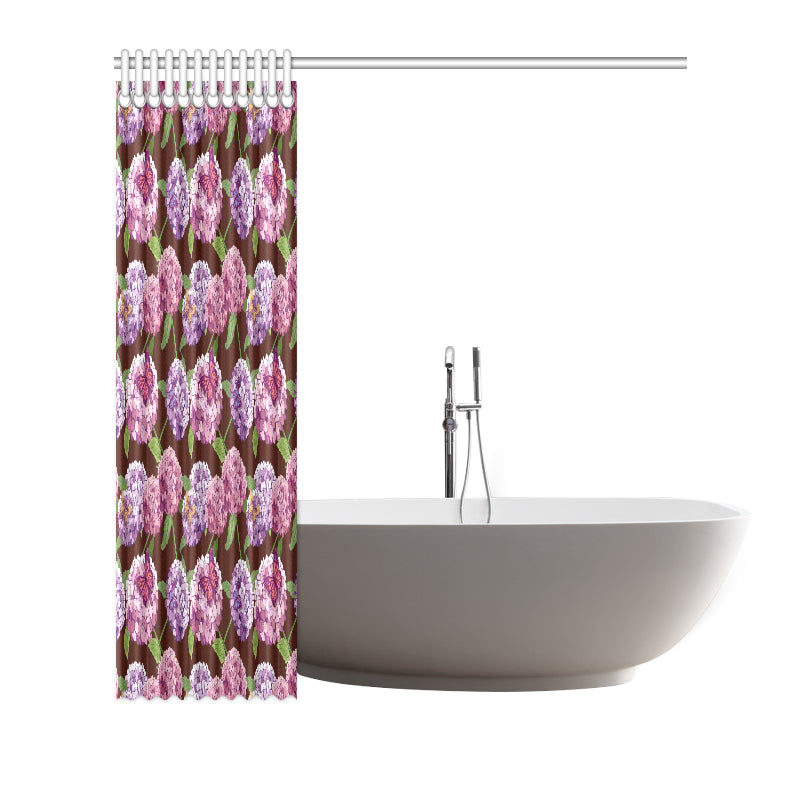 Hydrangea Pattern Print Design HD08 Shower Curtain