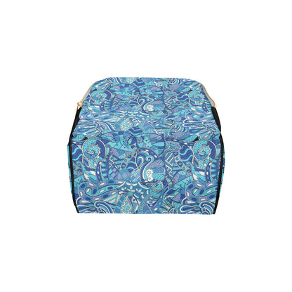 Funky Retro Pattern Print Design A02 Diaper Bag Backpack
