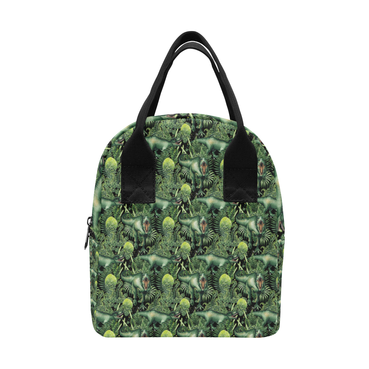 Dinosaur T Rex Print Pattern Insulated Lunch Bag