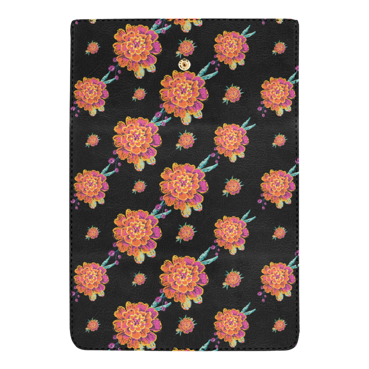 Marigold Pattern Print Design 01 Women's Trifold Wallet