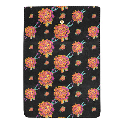 Marigold Pattern Print Design 01 Women's Trifold Wallet