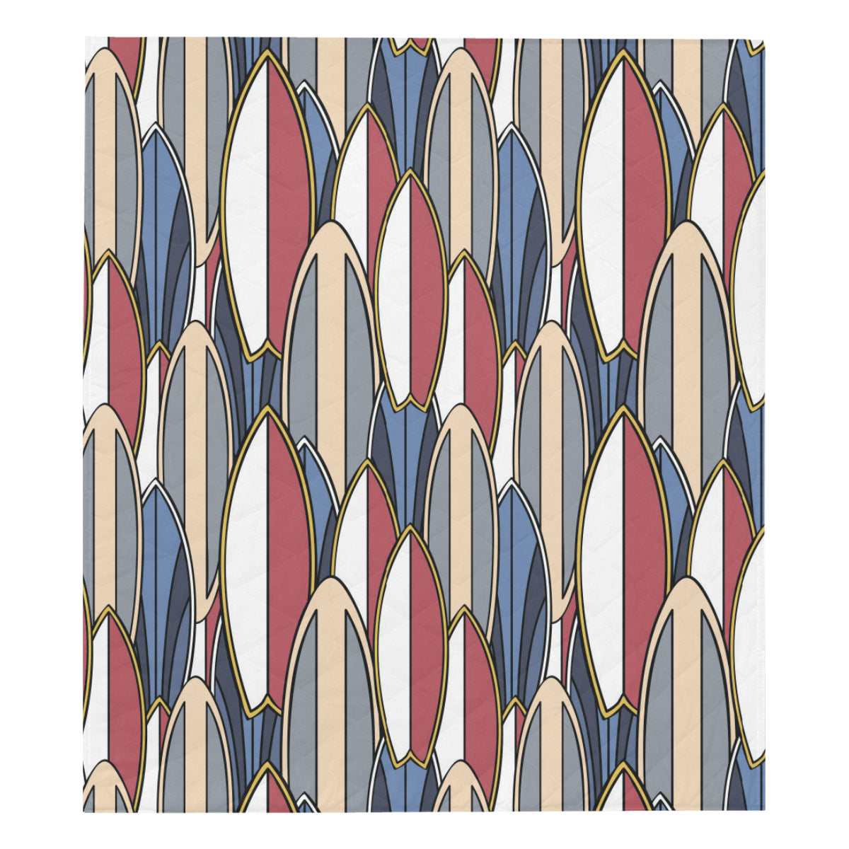 Surf board Pattern Premium Quilt