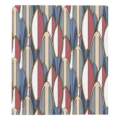 Surf board Pattern Premium Quilt