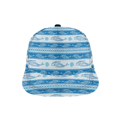 Dolphin Tribal Print Pattern Snapback Cap