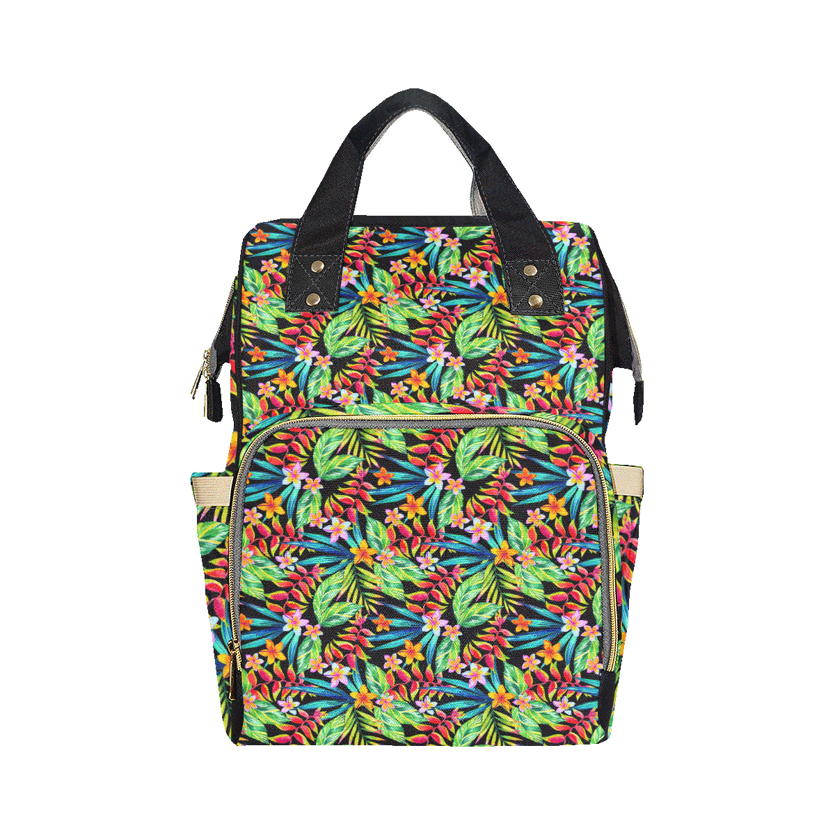 Heliconia Pattern Print Design HL09 Diaper Bag Backpack