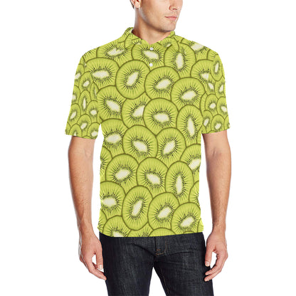 Kiwi Pattern Print Design KW07 Men Polo Shirt
