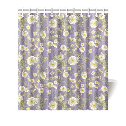 Daisy Pattern Print Design DS011 Shower Curtain