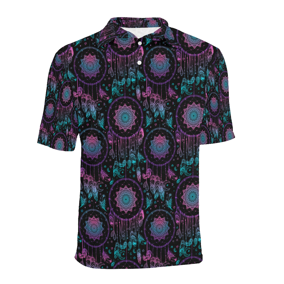 Dream catcher boho mandala Men Polo Shirt