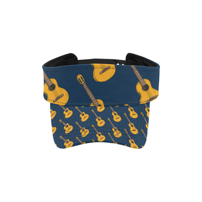 Acoustic Guitar Pattern Print Design 04 Unisex Sun Visor