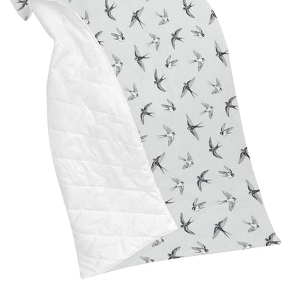 Swallow Bird Pattern Print Design 04 Premium Quilt