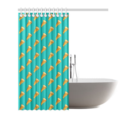 Pizza Pattern Print Design A03 Shower Curtain