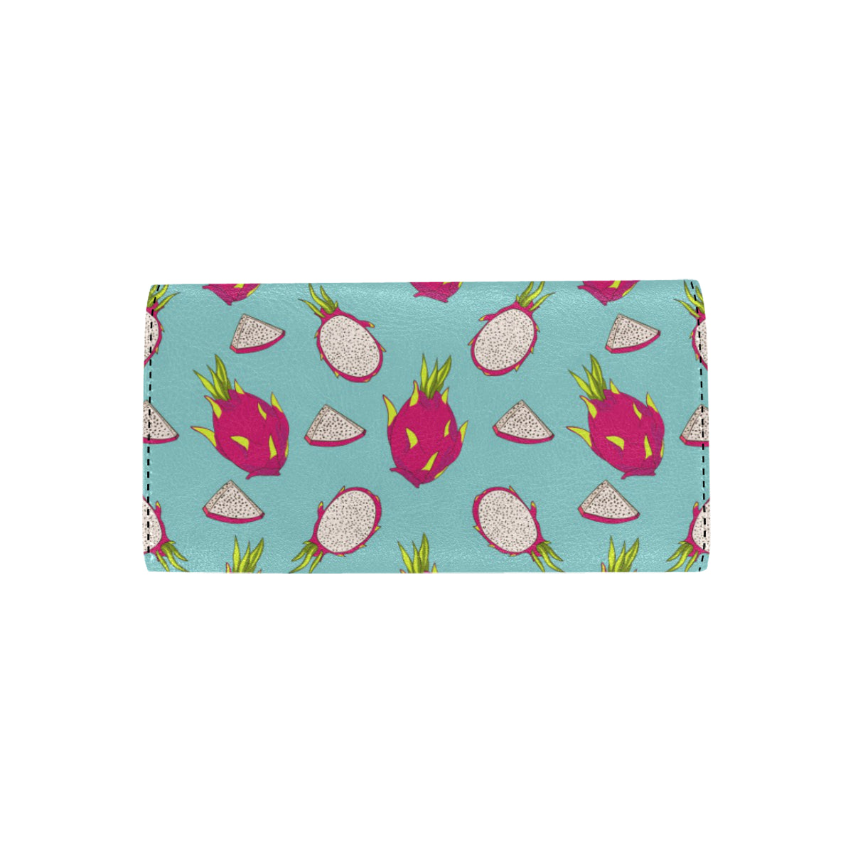Dragonfruit Pattern Print Design DF01 Women's Trifold Wallet