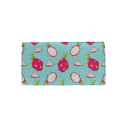 Dragonfruit Pattern Print Design DF01 Women's Trifold Wallet