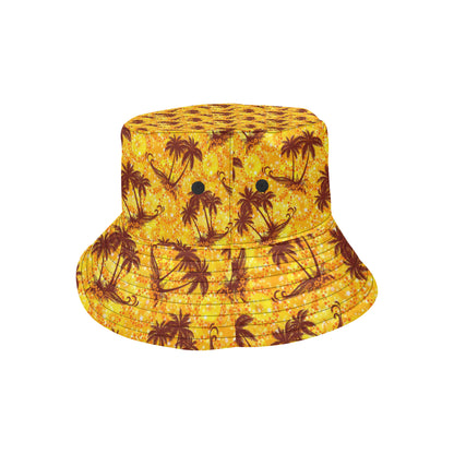 Palm Tree Pattern Print Design PT012 Unisex Bucket Hat