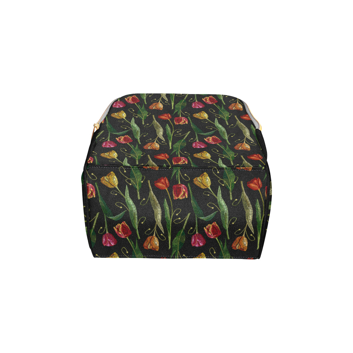 Tulip Embroidered Pattern Print Design TP01 Diaper Bag Backpack