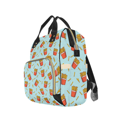 French Fried Pattern Print Design 02 Diaper Bag Backpack