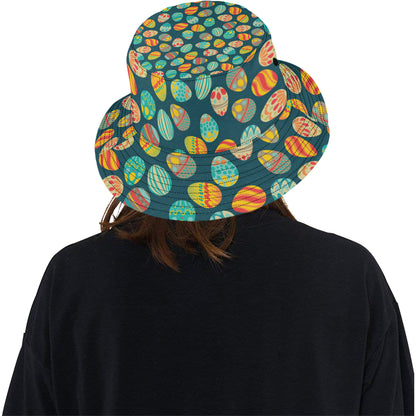 Easter Eggs Pattern Print Design RB09 Unisex Bucket Hat