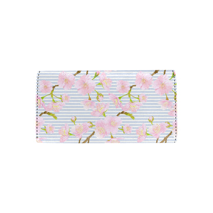 Pink Cherry Blossom Sakura Women's Trifold Wallet