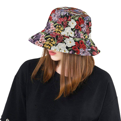 Summer Floral Pattern Print Design SF04 Unisex Bucket Hat