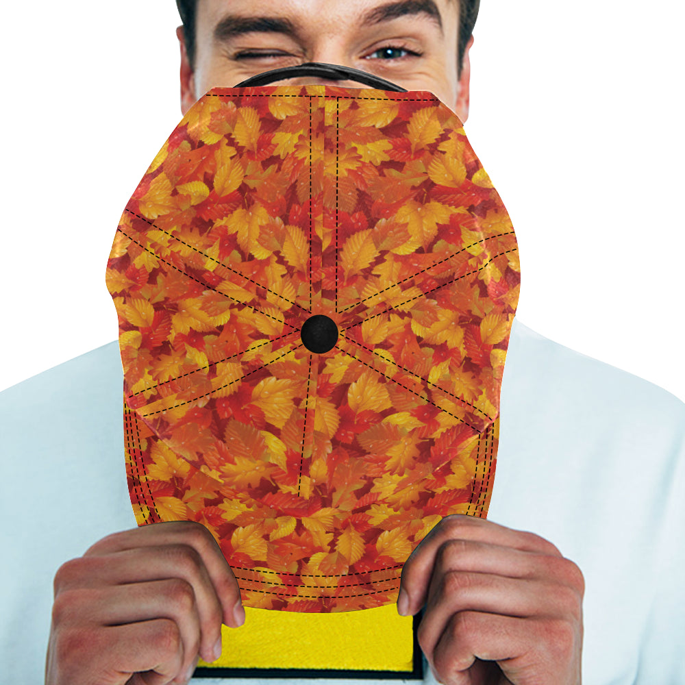 Elm Leave Autum Print Pattern Snapback Cap