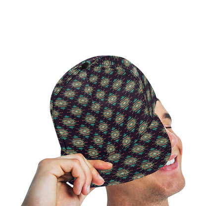 Navajo Geometric Style Print Pattern Snapback Cap
