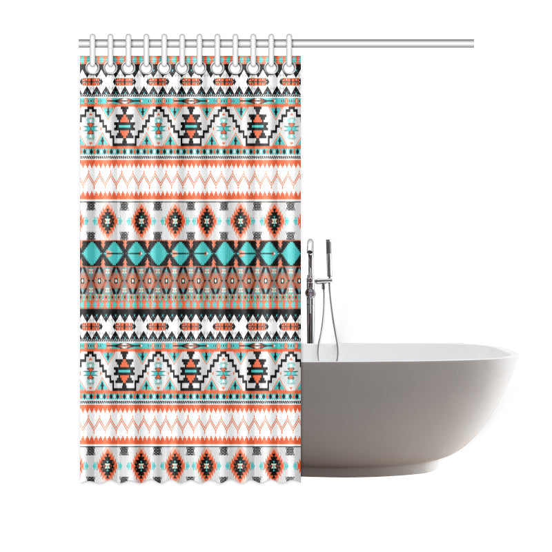 Tribal Aztec Indians pattern Shower Curtain