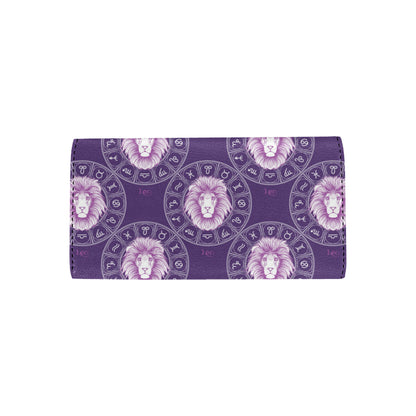 Leo Pattern Print Design 04 Women's Trifold Wallet