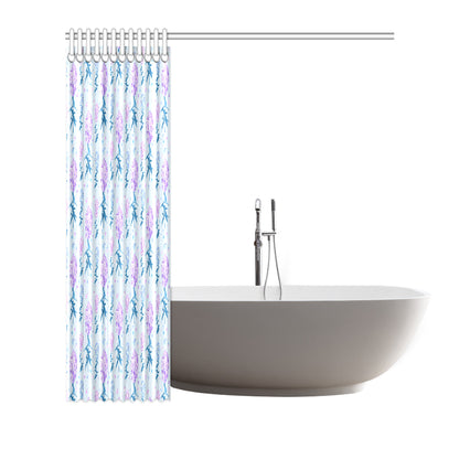 Lilac Pattern Print Design LI05 Shower Curtain