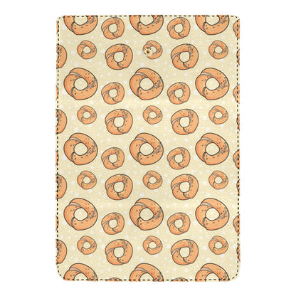 Bagel Pattern Print Design 03 Women's Trifold Wallet