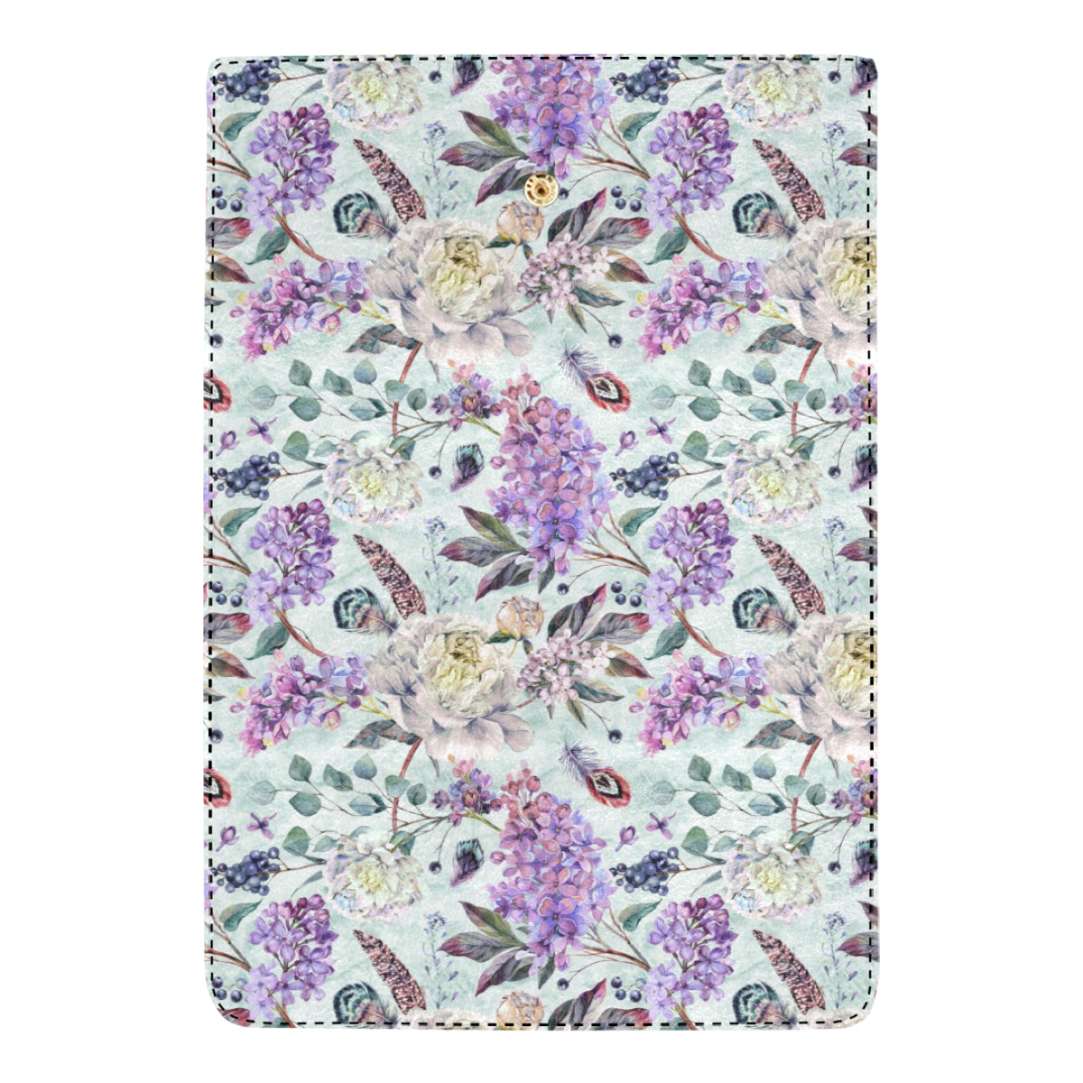 Lilac Pattern Print Design LI06 Women's Trifold Wallet