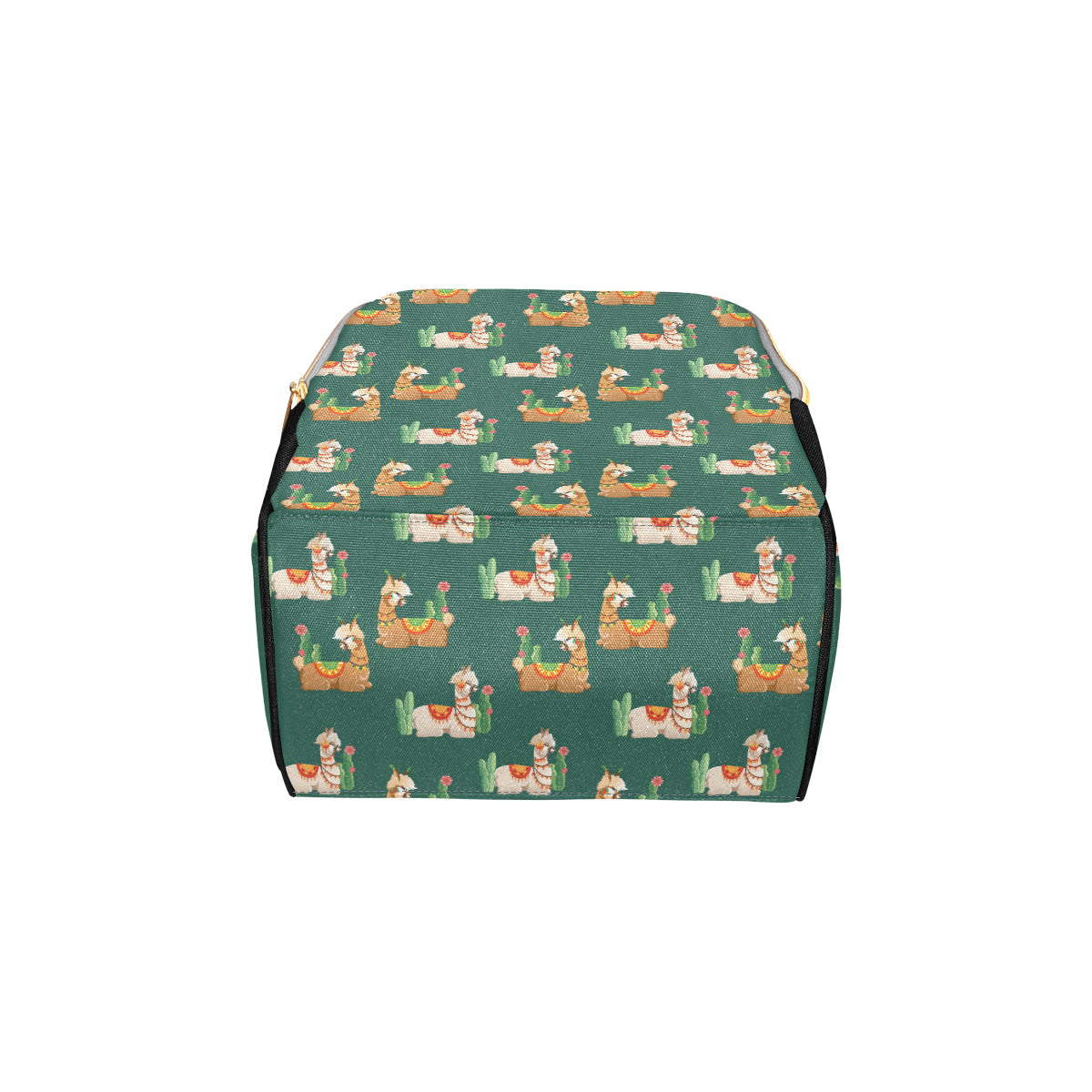 Llama Cactus Pattern Print Design 07 Diaper Bag Backpack