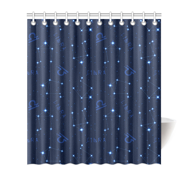 Libra Pattern Print Design 04 Shower Curtain