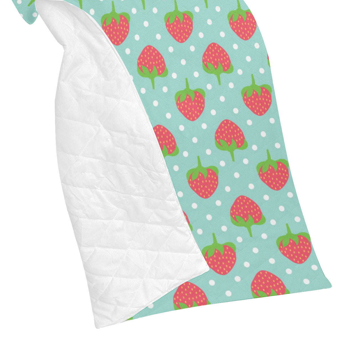 Strawberry Pattern Print Design SB06 Premium Quilt