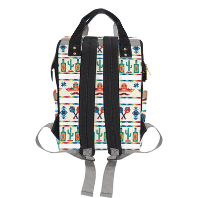 Maracas Mexican Pattern Print Design 01 Diaper Bag Backpack