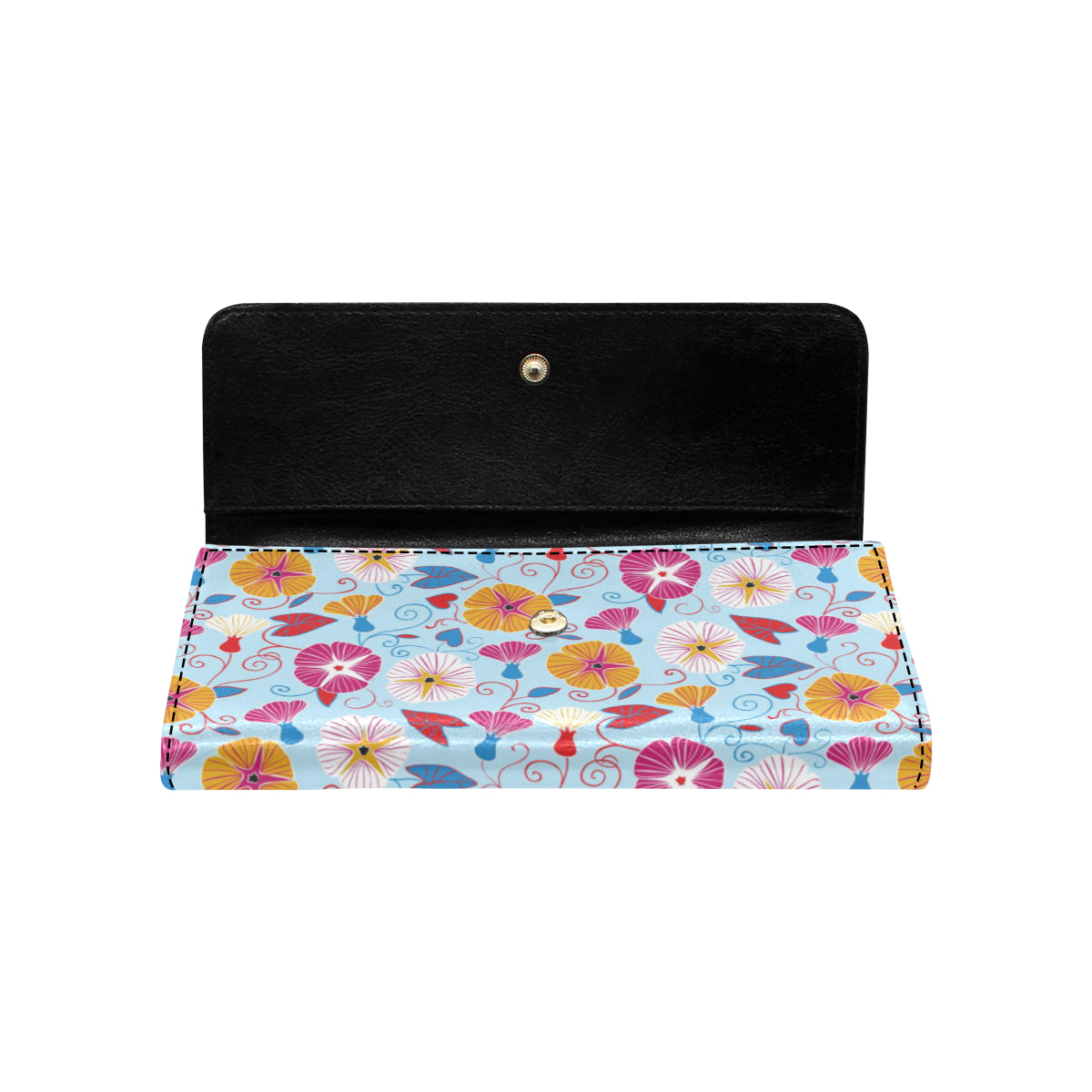 Morning Glory Pattern Print Design MG06 Women's Trifold Wallet