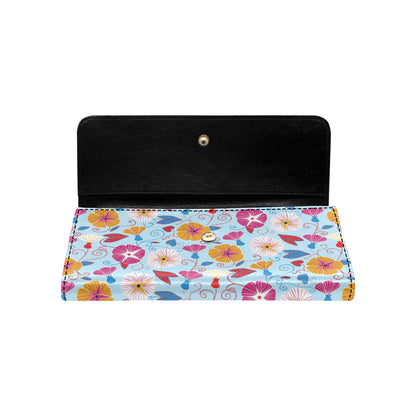 Morning Glory Pattern Print Design MG06 Women's Trifold Wallet