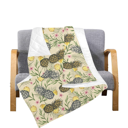 Pineapple Pattern Print Design PP012 Premium Quilt